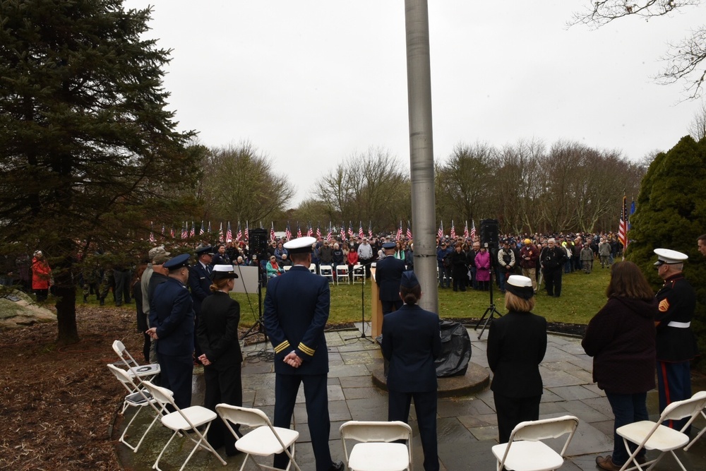 Wreaths Across America event held at National Veterans Cemetery in Bourne, Mass.