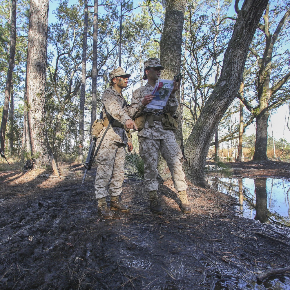 Hotel and Oscar Company Land Navigation Course 1/8/2019