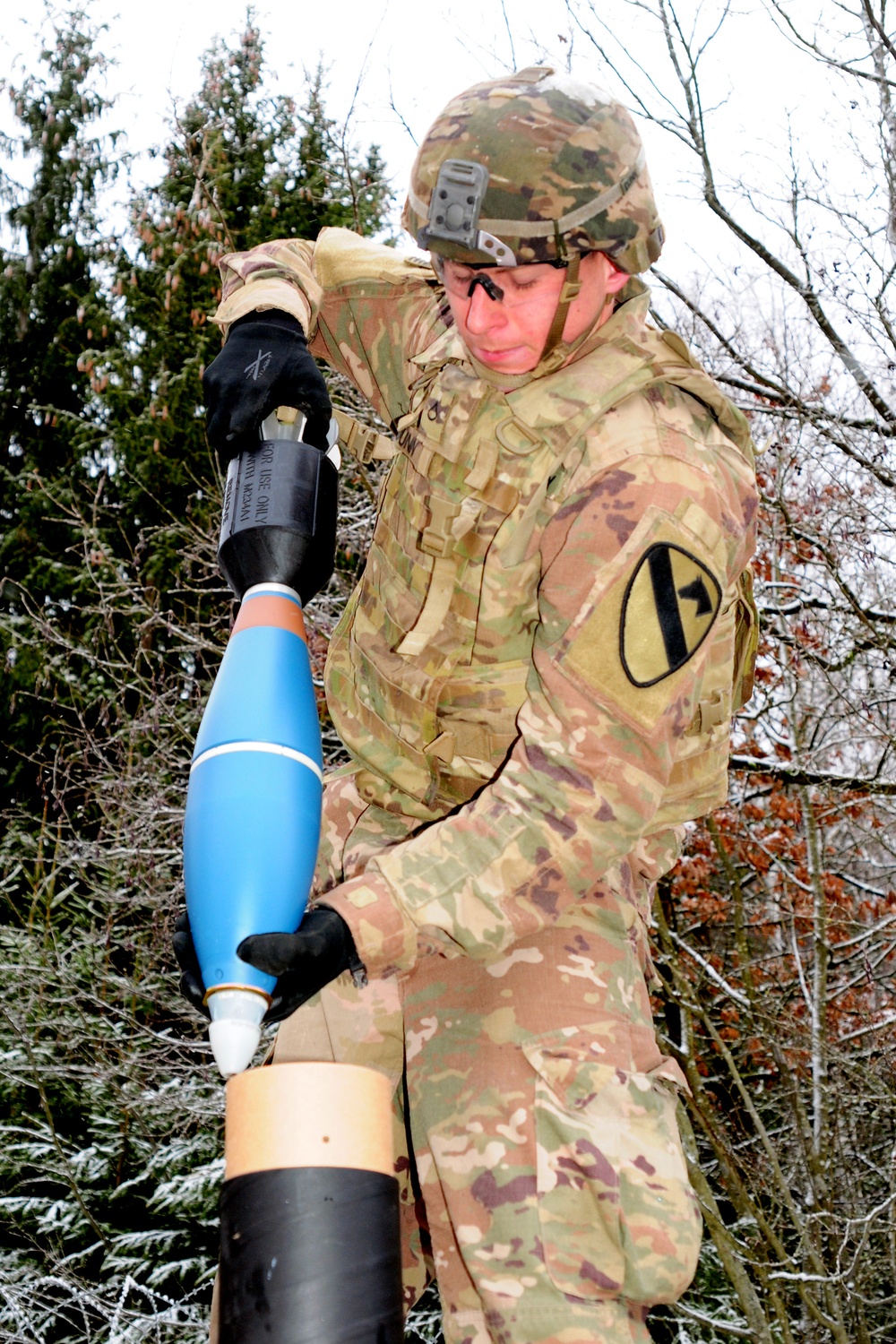 Shot Out! Cavalry Soldiers Mortar Fires at Camp Aachen Germany