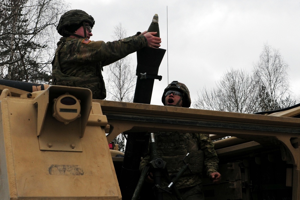 Shot Out! Cavalry Soldiers Mortar Fires at Camp Aachen Germany