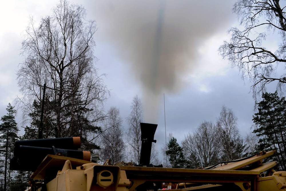 Shot Out! Cavalry Soldiers Mortar Fires at Camp Aachen Germany