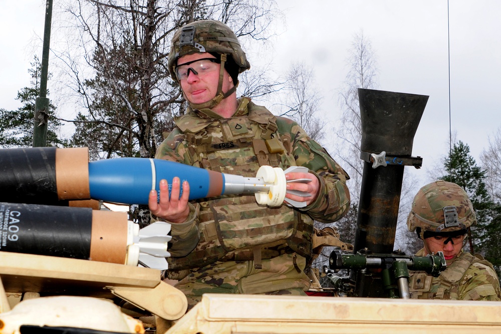 Shot Out! Cavalry Soldiers Mortar Fires at Camp Aachen Germany