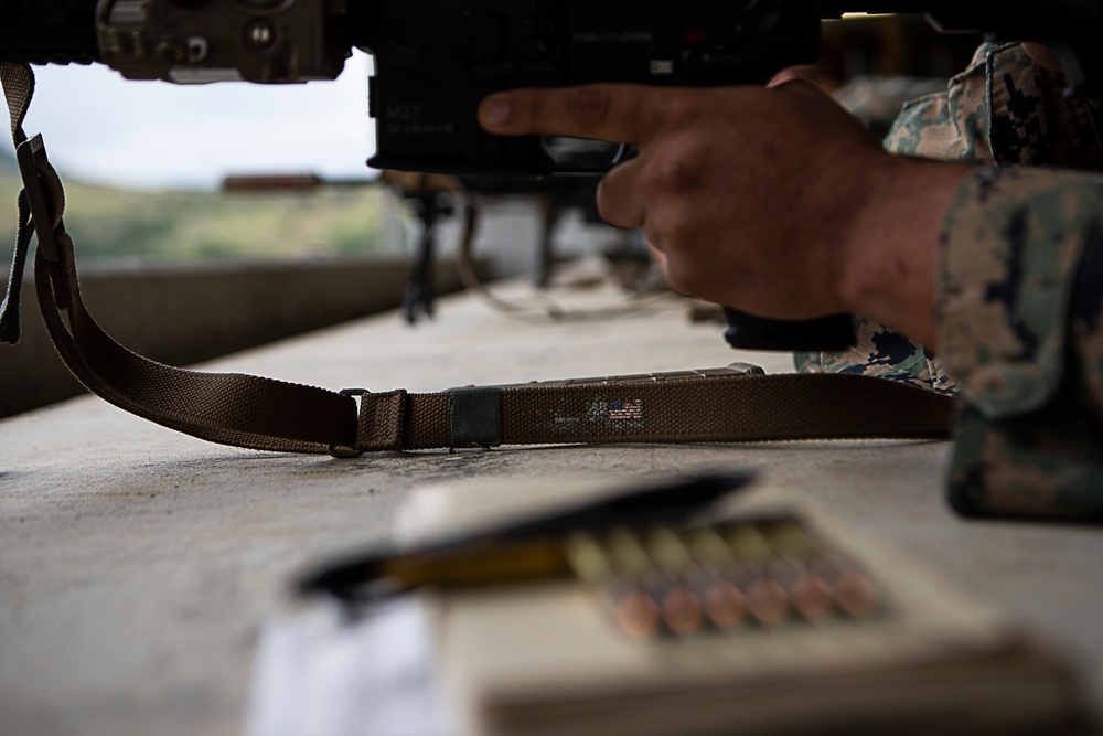 Charlie Company Marines build machine gun, designated marksman capabilities