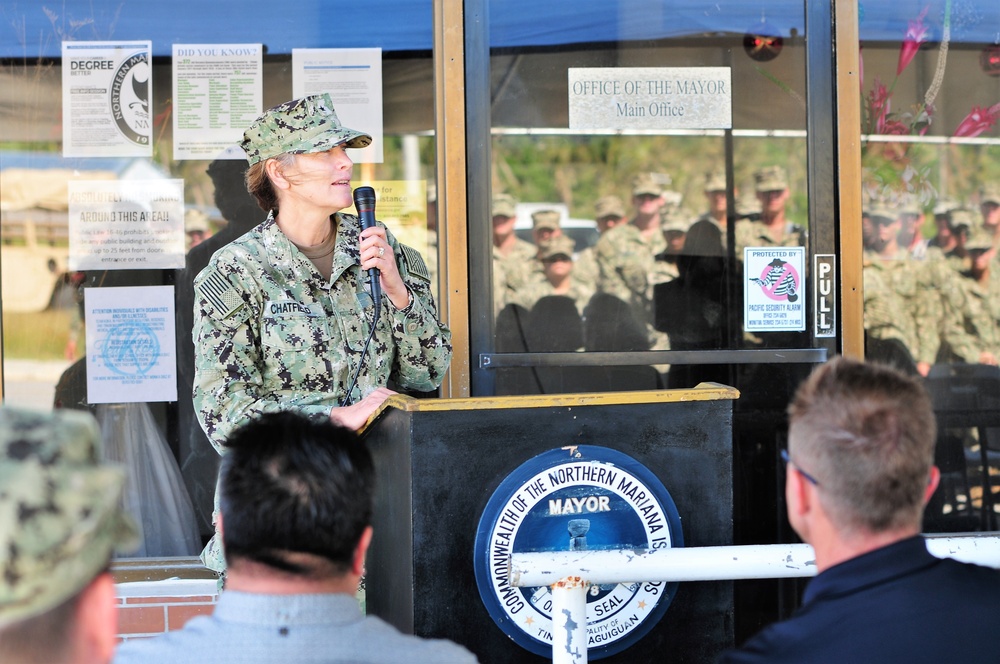 Joint Task Group Engineers arrive on Saipan; continue recovery efforts