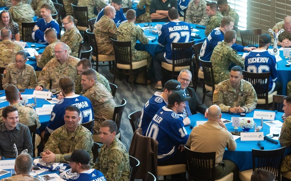 Tampa Bay Lightning hosts military appreciation luncheon for MacDill service members