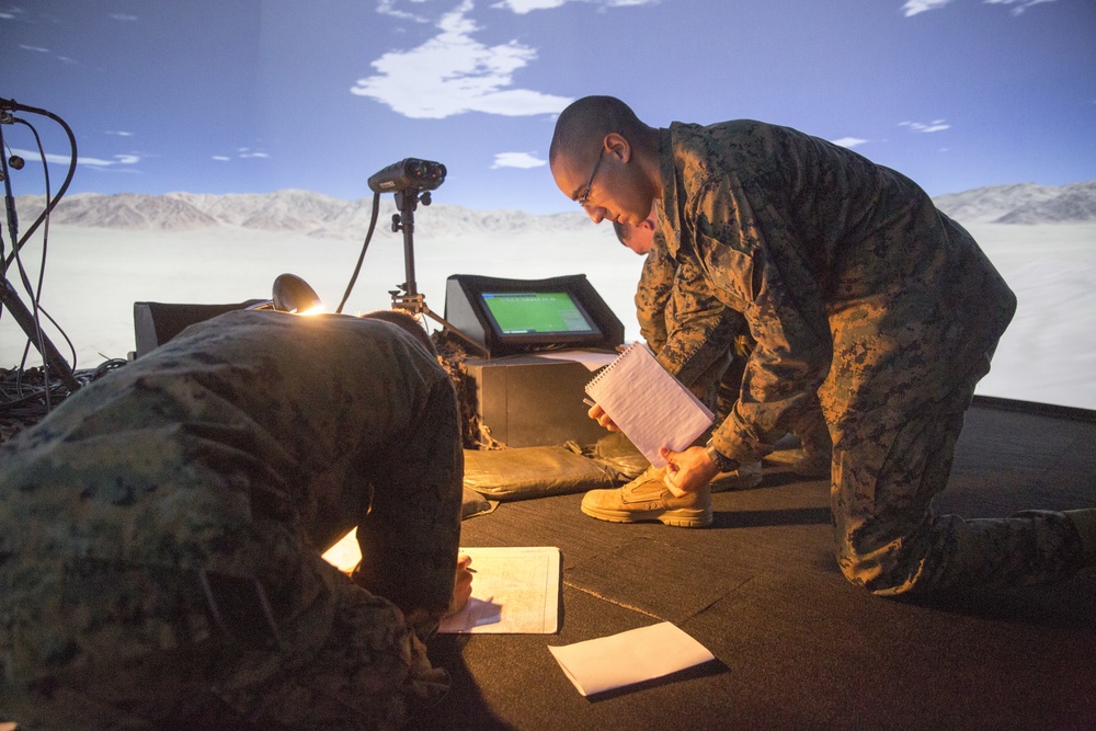 Bravo Company Marines refine convoy, combat tactics with virtual trainers