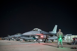 Night flying operations at the 140th Wing, Colorado Air National Guard.