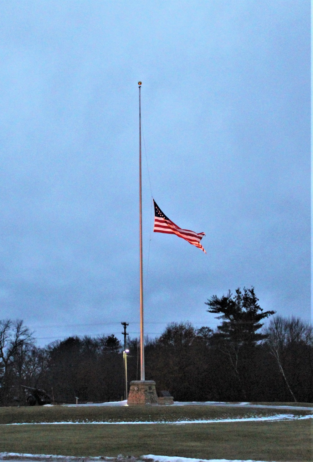 Fort McCoy displays United States flag at half-staff in honor of former SECDEF