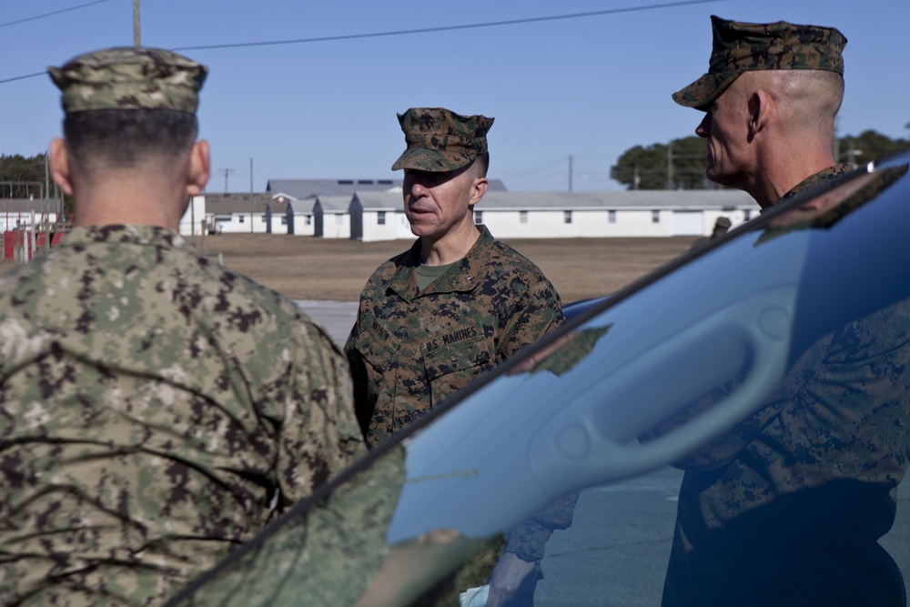 Commanding General of Marine Corps Installations East- Camp Lejeune Visits Camp Johnson