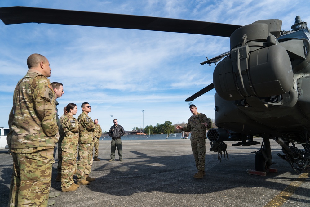 AH-64D Apache helicopter visits Team JSTARS