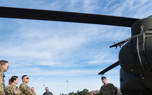 AH-64D Apache helicopter visits Team JSTARS