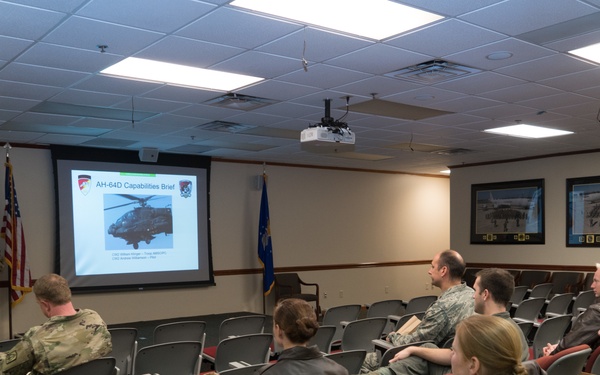 AH-64D Apache helicopter visits Team JSTARS