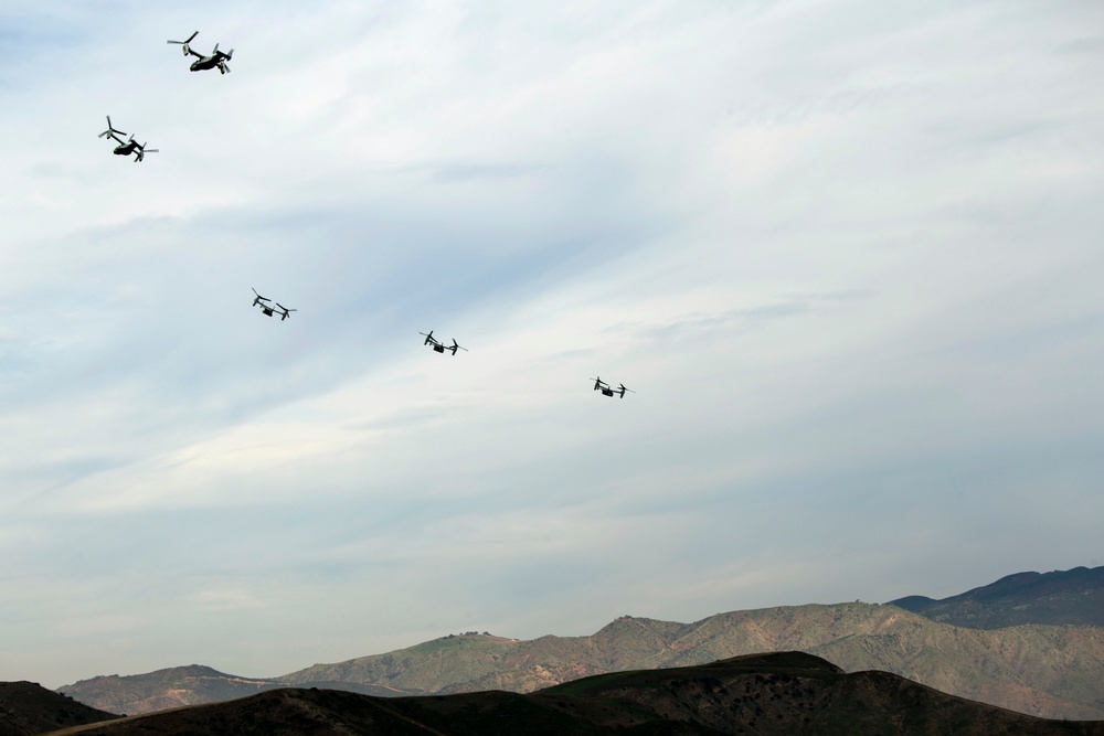 Look up: 3rd MAW formation flight over MCAS Camp Pendleton