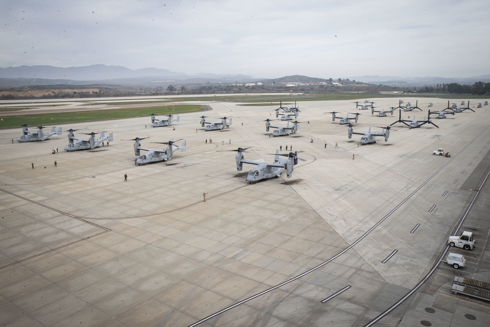 Look up: 3rd MAW formation flight over MCAS Camp Pendleton