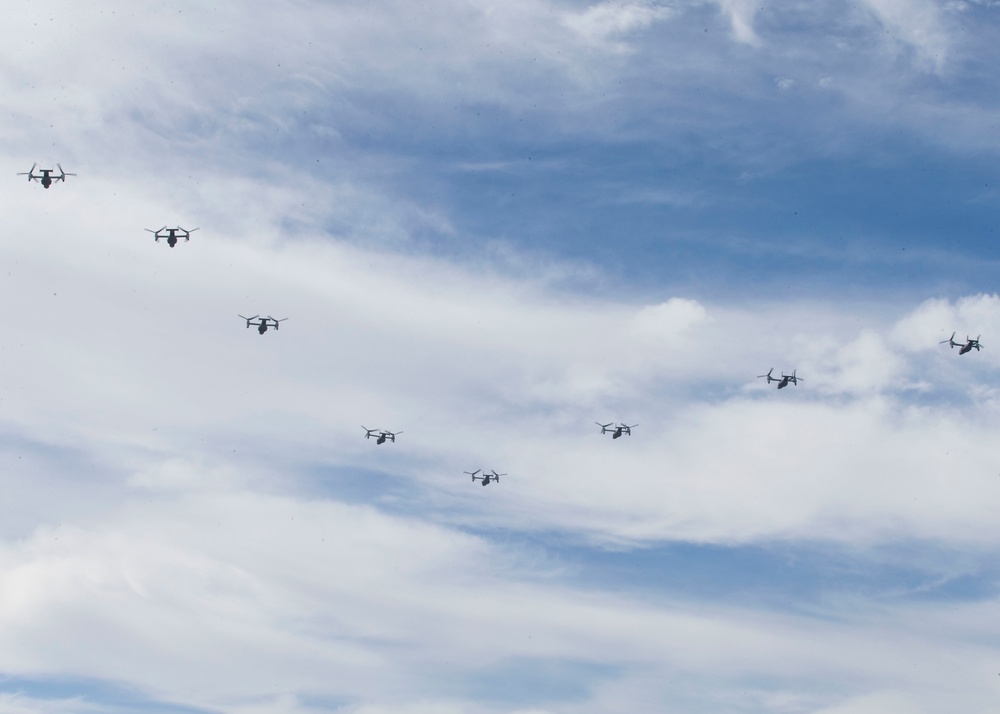 Look up: 3rd MAW formation flight over MCAS Camp Pendleton