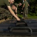 U.S. Marines practice crowd control techniques