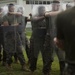 U.S. Marines practice crowd control techniques