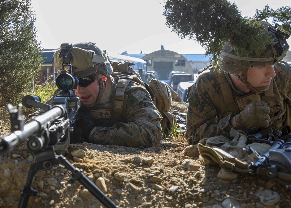 U.S. Marines perform immediate action drills in Volos, Greece