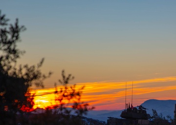 U.S. Marine LAVs train in Volos, Greece during ATG 2019