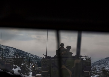 U.S. Marine train with Hellenic Marines in Volos, Greece during ATG 2019