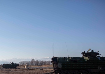 U.S. Marine demonstrate an amphibious assault to the Hellenic Marines in Volos, Greece during ATG 2019