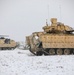 91st Brigade Engineer Battalion Bradley’s Train in the Snow of Grafenwoehr, Germany