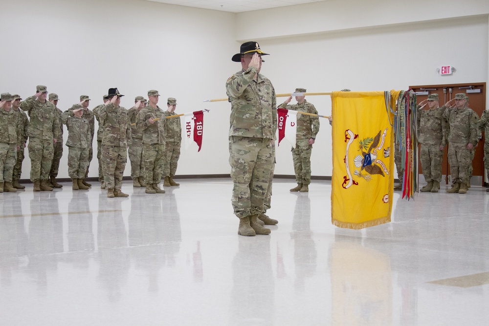 Oklahoma's 180th Cavalry honors one commander, welcomes another