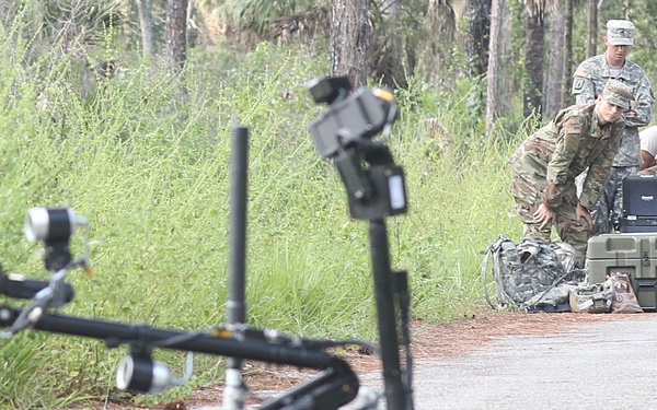 689th Engineer Company hone skills at Camp Blanding Fla.