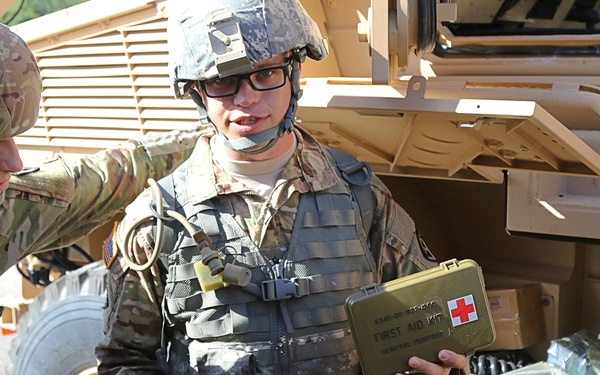 689th Engineer Company hone skills at Camp Blanding Fla.