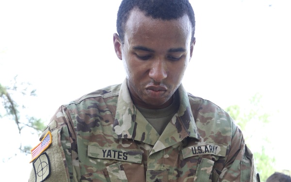 689th Engineer Company hone skills at Camp Blanding Fla.