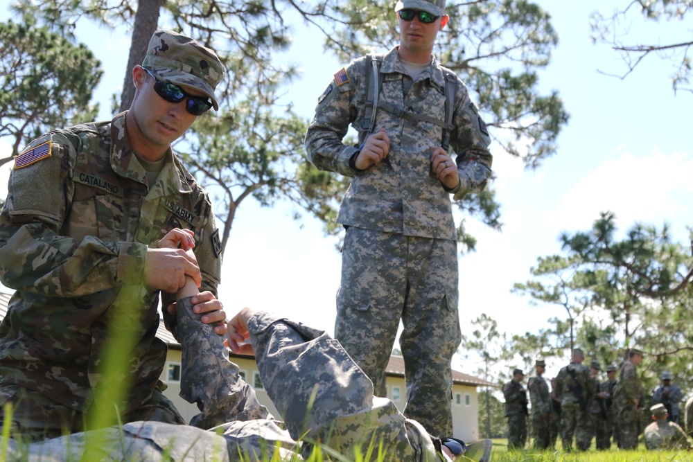 689th Engineer Company hone skills at Camp Blanding Fla.
