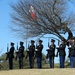 Rendering of Military Funeral Honors for Richard A. Overton