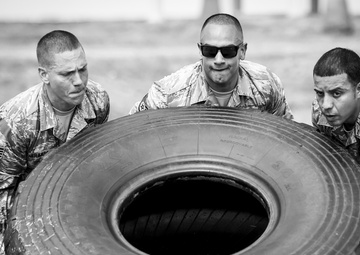 Team building frames security forces sendoff of top enlisted leader