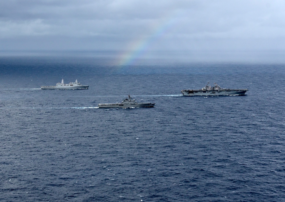 Cooperative Deployment with USS Wasp, USS Green Bay and JS Kunisaki