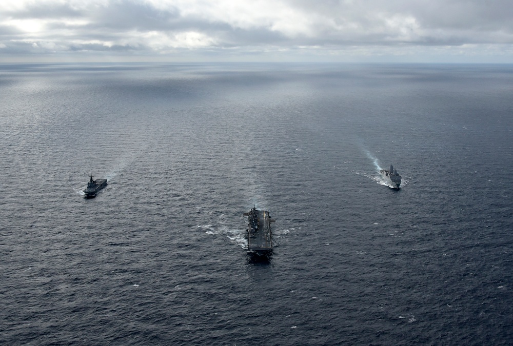 Cooperative Deployment with USS Wasp, USS Green Bay and JS Kunisaki