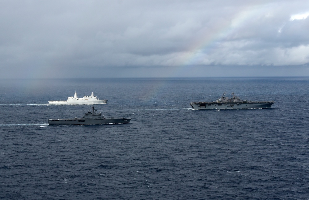 Cooperative Deployment with USS Wasp, USS Green Bay and JS Kunisaki