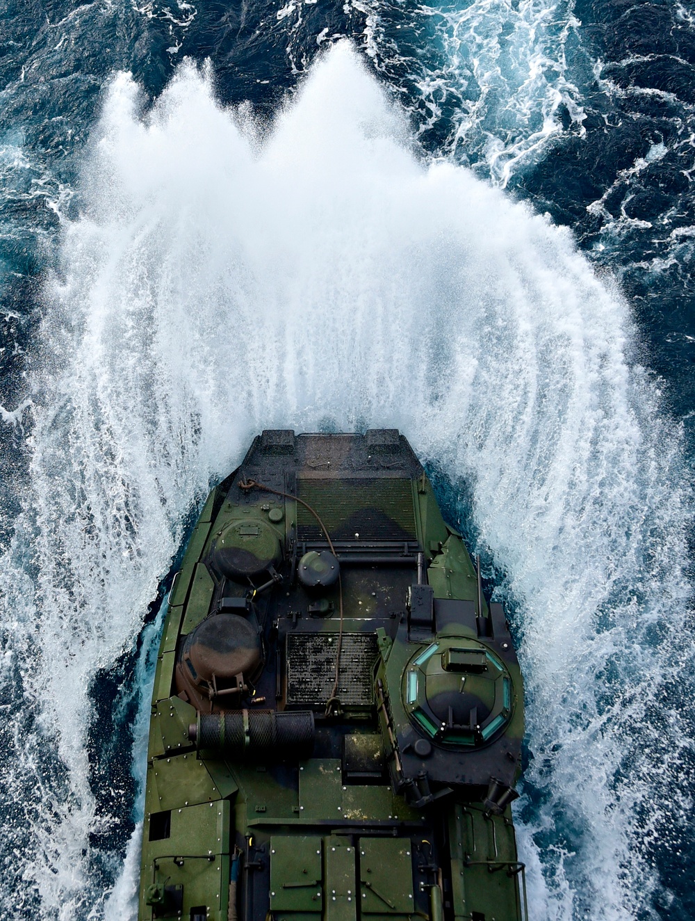 USS Wasp Sailors and Marines at Sea