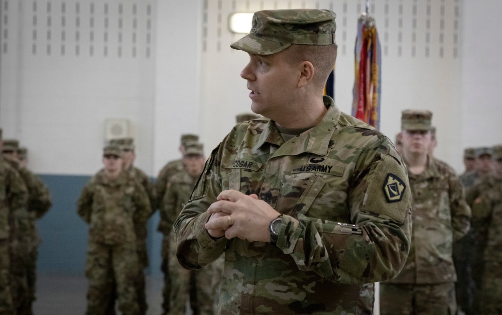 Cogar assumes responsibility of 111th Engineering Brigade