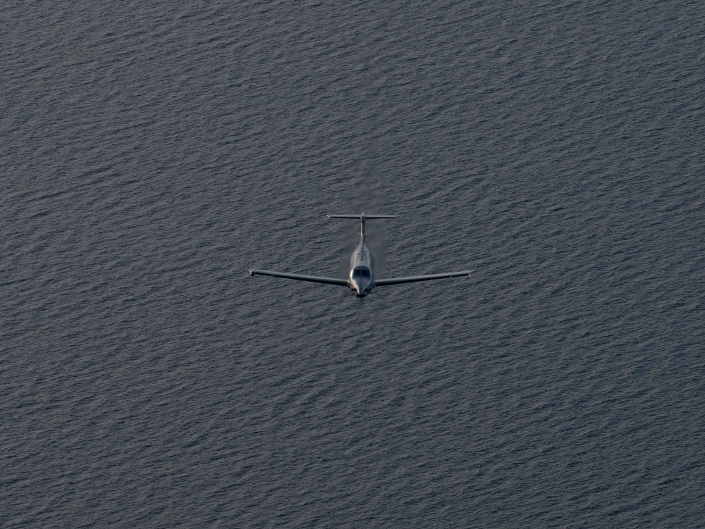 U-28A flies routine training mission