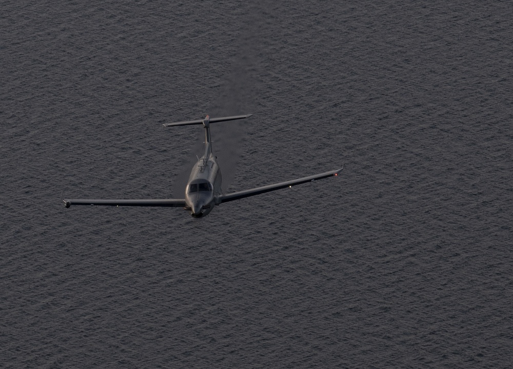U-28A flies routine training mission