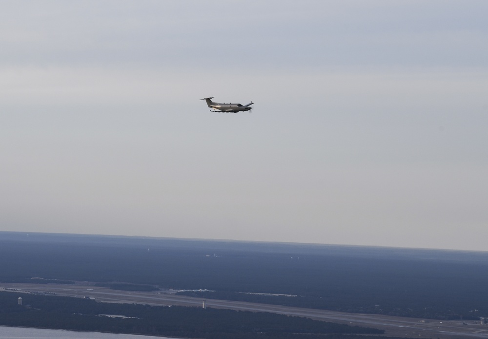 U-28A flies routine training mission