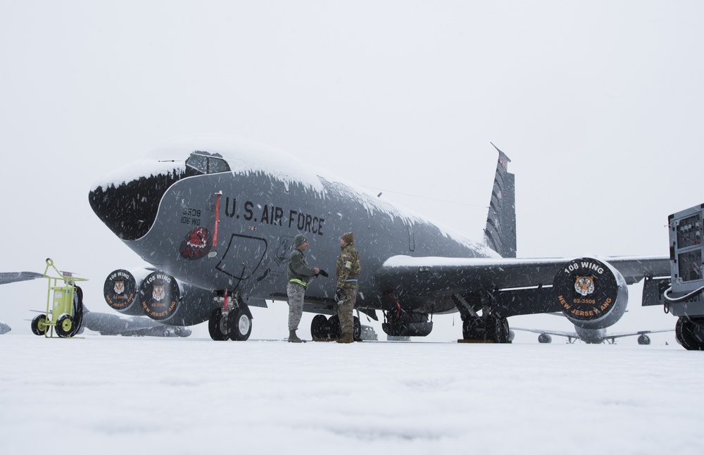 Winter Storm Gia makes its way to 108th Wing