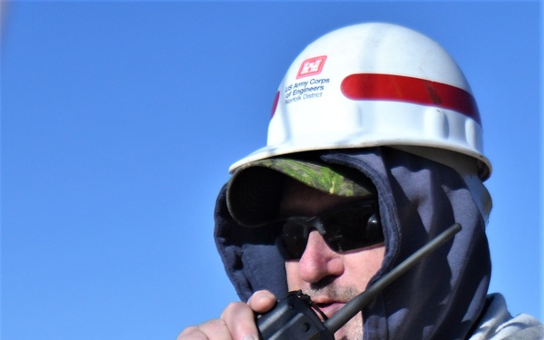 USACE Norfolk navigation team mows down barriers to Fort Eustis dredging