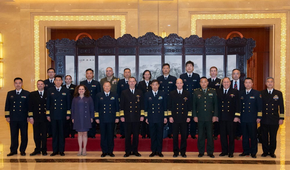 CNO Meets with People's Liberation Army (Navy) Commander Vice Adm. Shen Jinlong