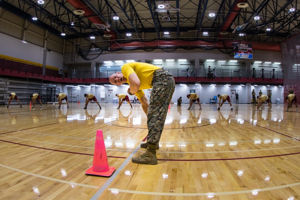 MARFORRES Marines Lead Workout with Loyola University Baseball Team