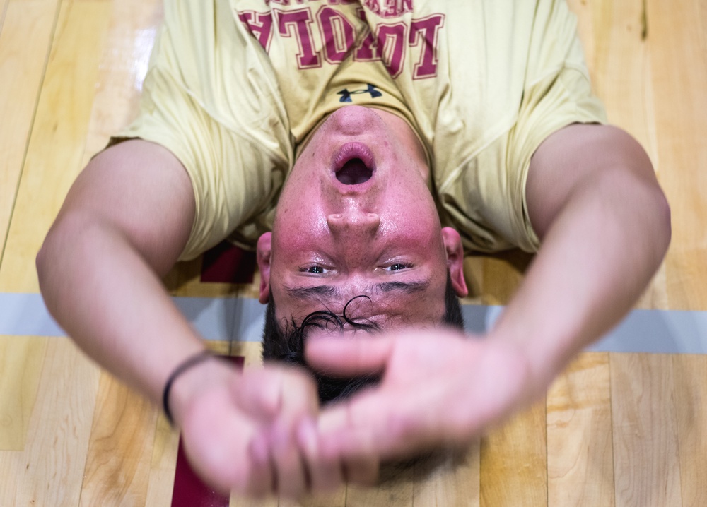 MARFORRES Marines Lead Workout with Loyola University Baseball Team