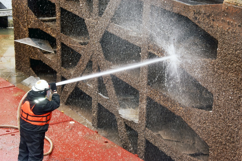 Water-blasting the gates