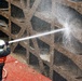 Water-blasting the gates