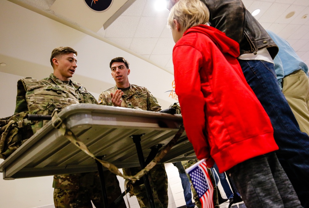 Fort Bragg Soldiers participate in Carolina Hurricanes Military Appreciation Game