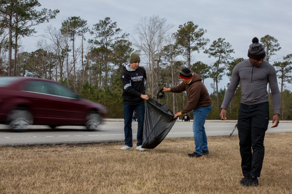 MCB Camp Lejeune Trash Cleanup